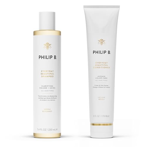 PHILIP B Color Care Duo - Everyday Beautiful Shampoo (7.4 oz) + Conditioner (6 oz) Set | Amazon (US)