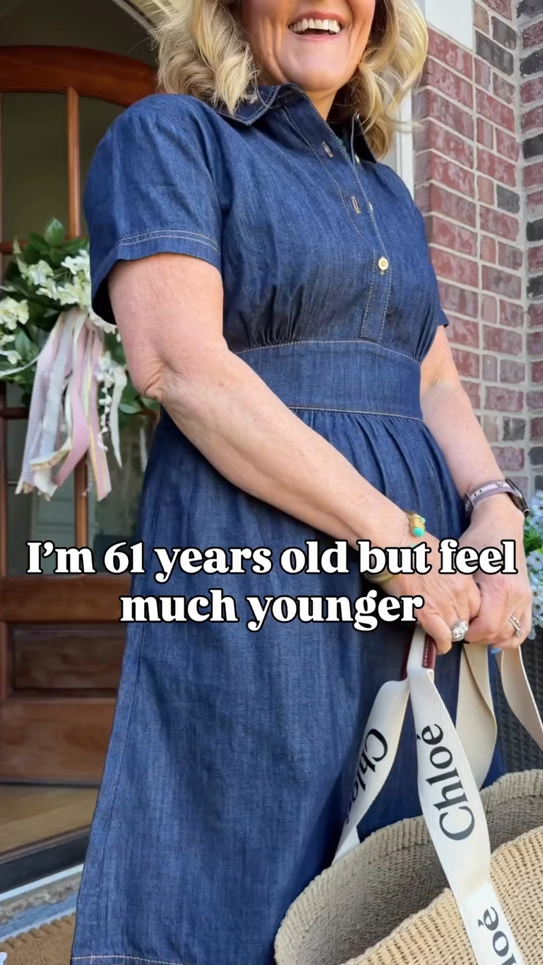 4 dresses baryikg price points 
Short denim dress size 8 petite 
Striped dress size medium 
Long denim dress I sized down to a small 

Spring dresses day dress casual dress 

#LTKPetite #LTKOver40 #LTKSeasonal