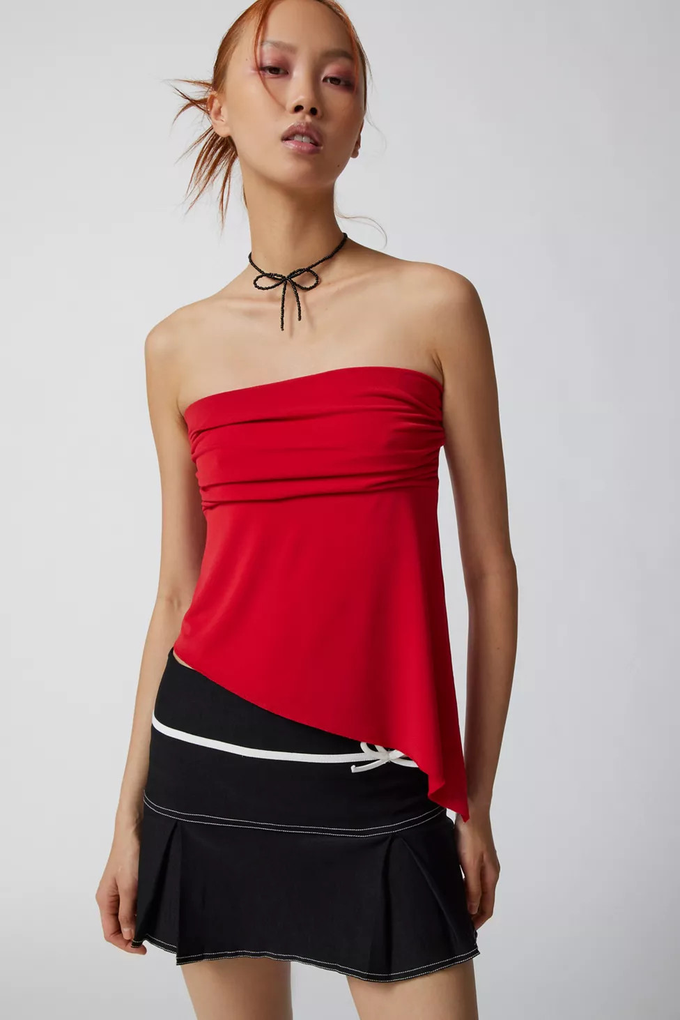 UO Y2K Asymmetrical Tube Top | Urban Outfitters (US and RoW)