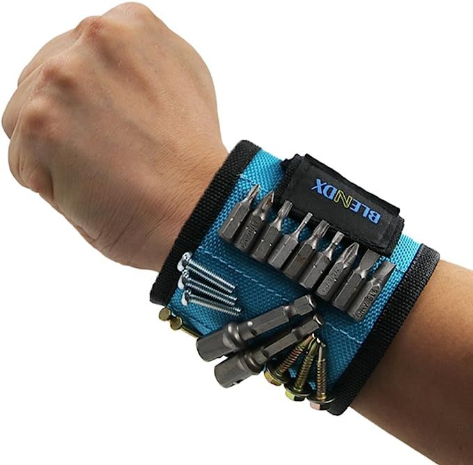 Magnetic Wristband, BLENDX Men Gifts Tool with Strong Magnets for Holding Screws, Nails, Drill Bi... | Amazon (US)