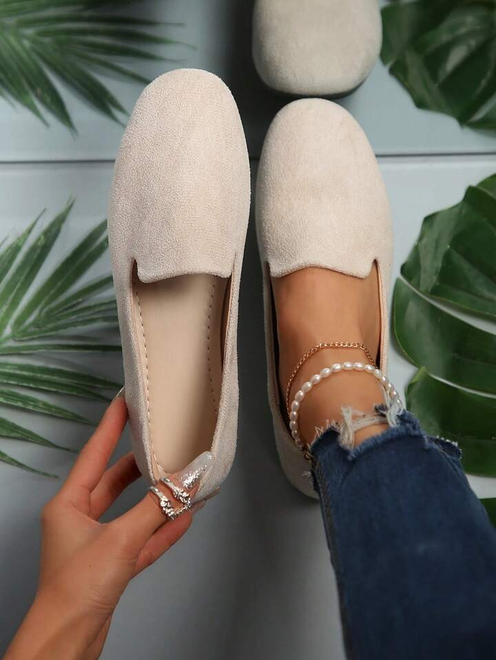 New Spring/Autumn Season Stylish Women's Loafers, Round Toe, Slip-On Design, Comfortable Flat Sho... | SHEIN