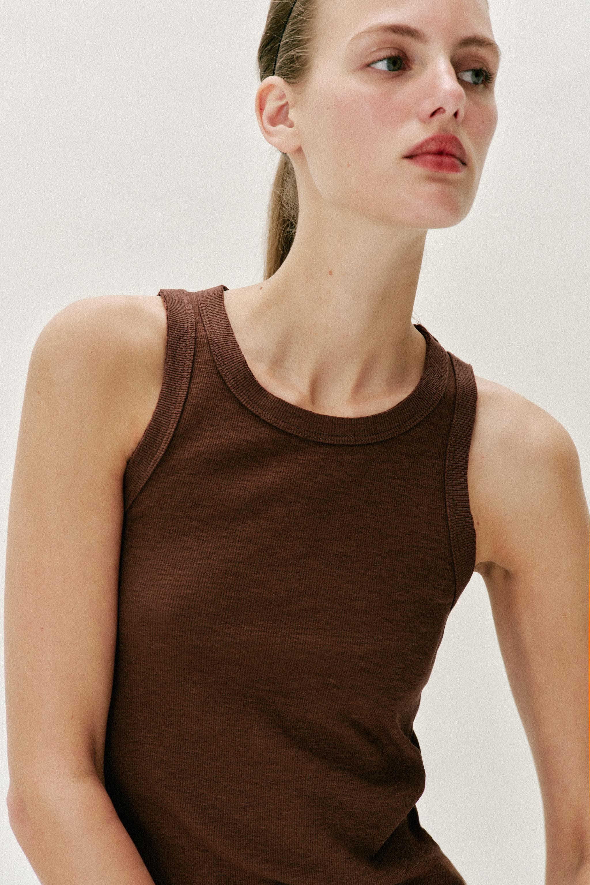RIB SLEEVELESS TOP | Zara US