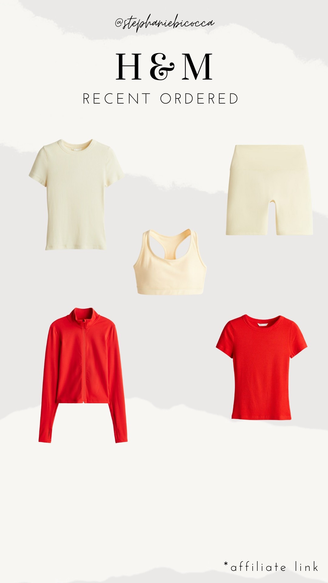 H&M activewear - size small in all tops/bottoms   

#LTKfitness #LTKspring #LTKcanada