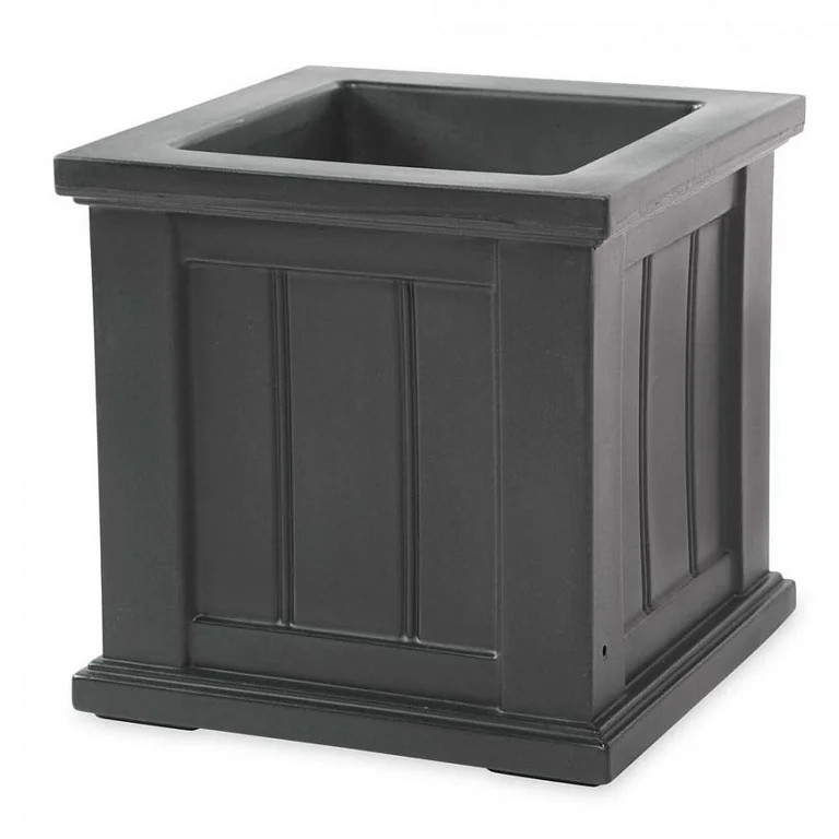 Mayne Cape Cod 14" x 14" x 14" Square White Self-Watering Polyethylene Planter | Walmart (US)