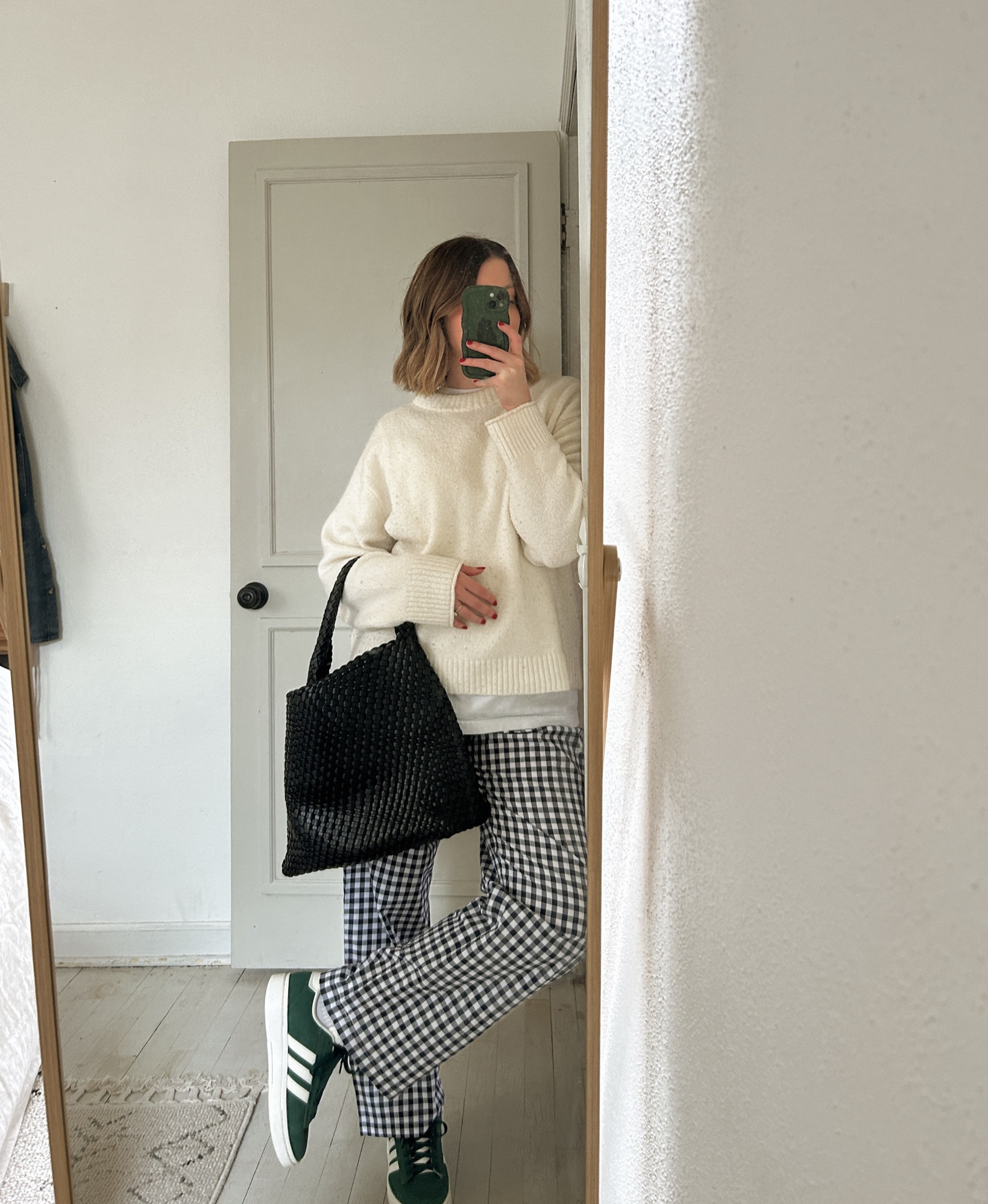 Mom ootd today are these gingham pj pants (with draw string), wearing a medium. They run tts/large  

#LTKstyletip #LTKfindsunder50 #LTKfindsunder100