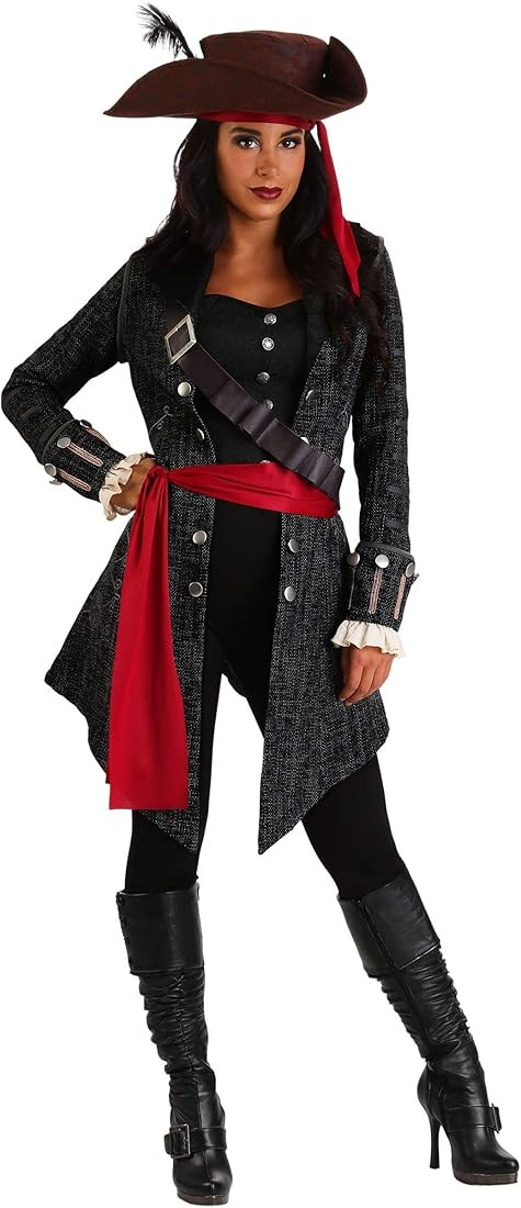 Women's Plus Size Fearless Pirate Costume | Amazon (US)