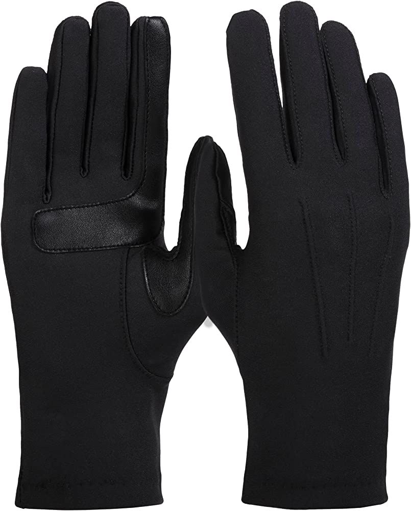 isotoner womens Spandex Cold Weather Stretch Gloves With Warm Fleece LiningGloves | Amazon (US)