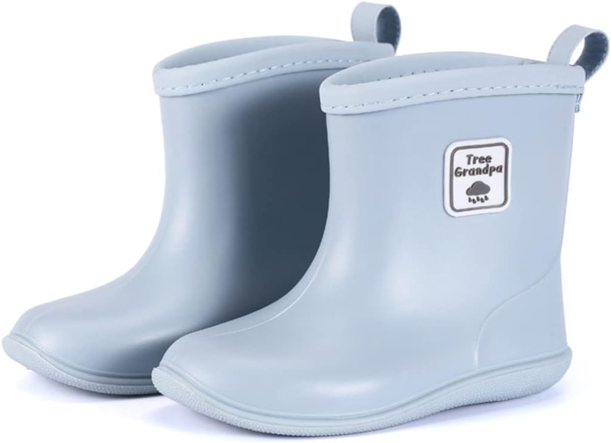 Toddler Rain Boots Baby Rain Boots Short rain boots for toddler Easy-on Lightweight and Waterproo... | Amazon (US)