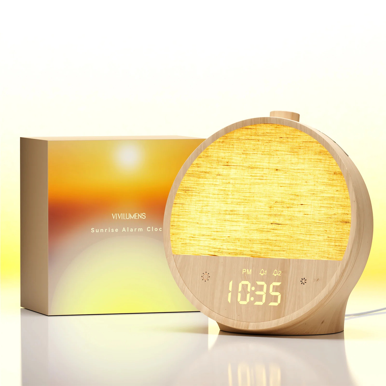 Sunrise Alarm Clock With Gentle Wake-up Light, Dual Alarms, 10 Natural Sounds & Rgb Mood Lamp –... | Wayfair North America