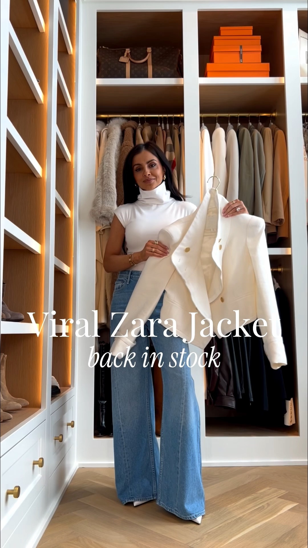 This viral zara jacket is back in stock! Styling it 4 ways here with my favorite mother hustler jeans, l’agence Ruth jeans, and mother lemon twist jeans.

Spring outfits 2026, spring workwear, business casual outfits, wardrobe staples over 40

#LTKOver40 #LTKootd #LTKWorkwear