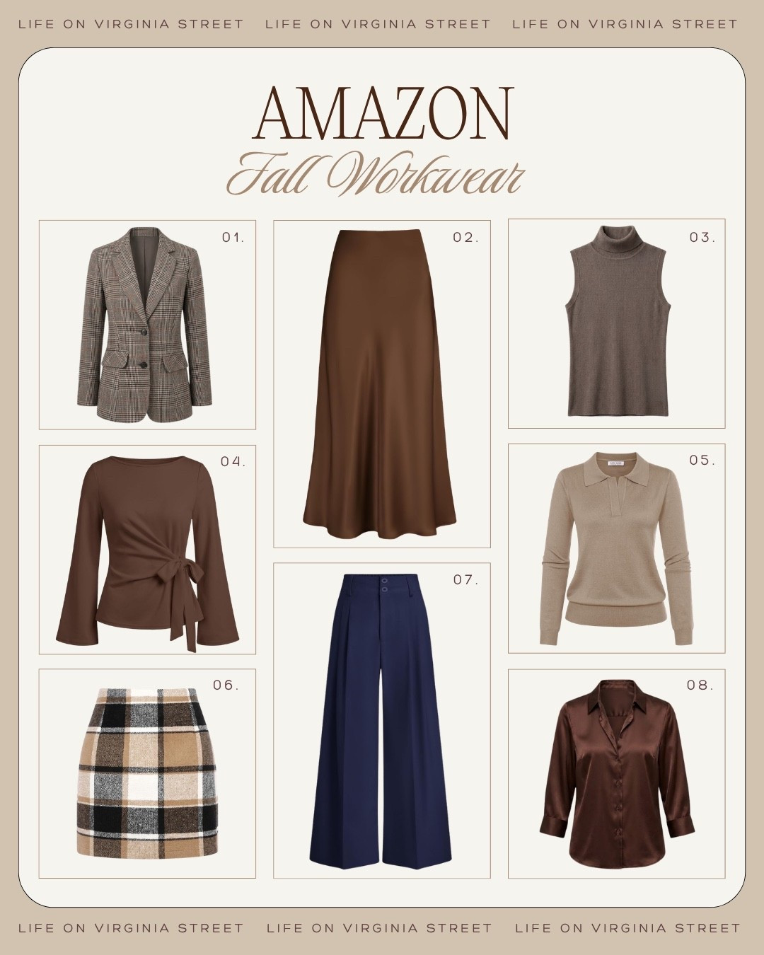 Amazon fall workwear 😍

amazon fall workwear, amazon workwear, amazon office outfits, amazon business casual, amazon fall fashion, fall workwear, fall work outfits, fall office outfits, fall business casual, fall workwear women, fall office fashion, fall professional outfits, fall work wardrobe, fall workwear capsule, workwear capsule wardrobe, office capsule wardrobe, business casual outfits, professional outfits women, polished workwear, elevated workwear, classic workwear, modern workwear, affordable workwear, office wardrobe essentials, work wardrobe staples, fall outfit ideas, fall fashion women, fall transition outfits, polished fall outfits, tailored blazer, fall blazer, wool blazer, plaid blazer, pinstripe blazer, structured jacket, cropped jacket, barn jacket, trench coat, button down shirt, crisp white shirt, striped button down, satin blouse, silk blouse, work blouse, knit polo, polo sweater, crewneck sweater, cashmere sweater, cardigan, sweater jacket, tailored trousers, wide leg trousers, wide leg dress pants, straight leg trousers, flat front pants, ankle pants, chocolate brown trousers, camel trousers, black trousers, navy trousers, work pants women, midi skirt, pencil skirt, satin midi skirt, wool midi skirt, fall work dress, midi dress, shirt dress, sweater dress, loafers, leather loafers, suede loafers, ballet flats, pointed toe flats, slingback flats, kitten heels, knee high boots, work tote, leather tote, suede tote, structured handbag, leather belt, fall accessories, chocolate brown outfit, camel outfit, burgundy outfit, oxblood accessories, olive green outfit, navy workwear, neutral work outfit, plaid workwear, pinstripe outfit, suede accessories, polished casual, classic style, preppy workwear, modern classic style, timeless fashion, quiet luxury style, women over 30 style, women over 40 style, teacher outfits, corporate outfits, office outfit ideas, work conference outfit, work to dinner outfit, amazon fashion finds, affordable fall fashion

#LTKSeasonal #LTKgrwm #LTKootd