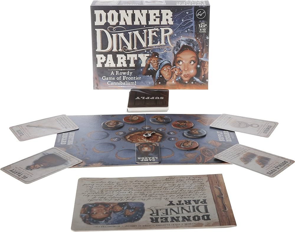 Chronicle Books Donner Dinner Party: A Rowdy Game of Frontier Cannibalism! (Weird Games for Parti... | Amazon (US)