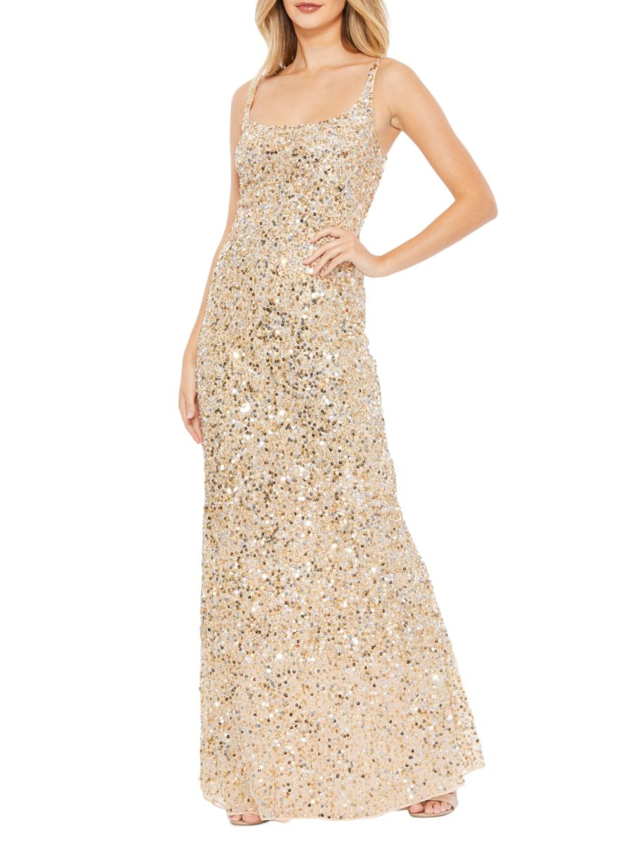 Mac Duggal Sequined Sheath Gown | Saks Fifth Avenue