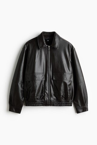 H & M - Coated blouson jacket - Dark Brown | H&M (UK, MY, IN, SG, PH, TW, HK)