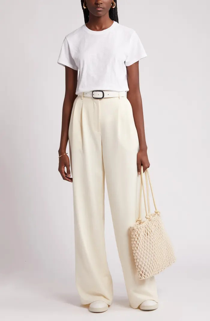 Pima Cotton Slub Crewneck T-Shirt | Nordstrom