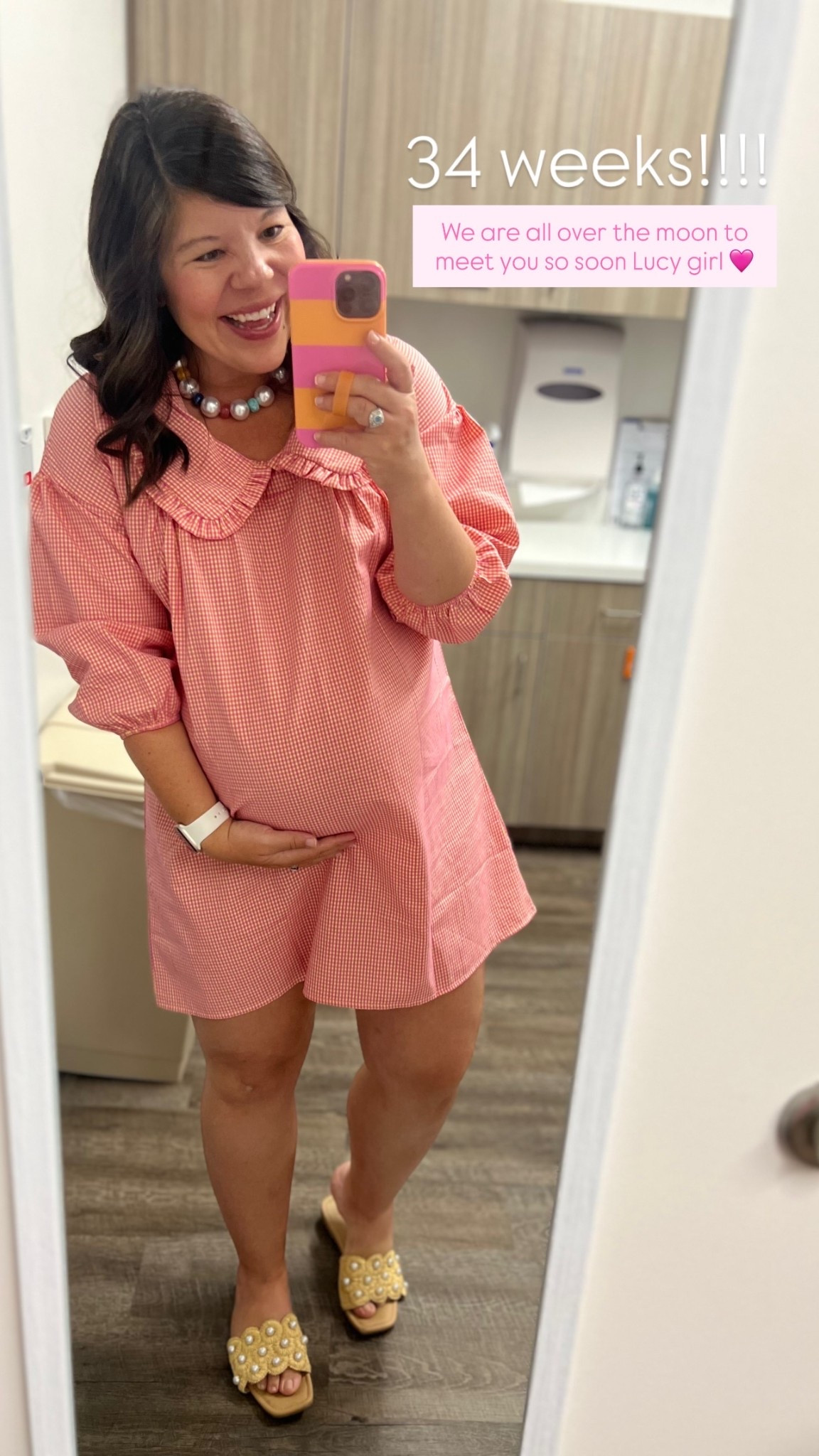 34 weeks!!!! We are all over the moon to meet you so soon Lucy girl 🩷