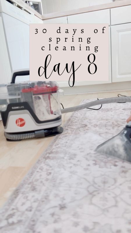30 days of spring cleaning day 8: today we are spot cleaning, rugs, and carpets. This Hoover steam shot is so powerful that it will just about suck up the floor. I spilled pickle juice, but the Hoover got it all up without any residual stain or smell. ON SALE TODAY 33% OFF!

#LTKVideo #LTKSeasonal #LTKhome