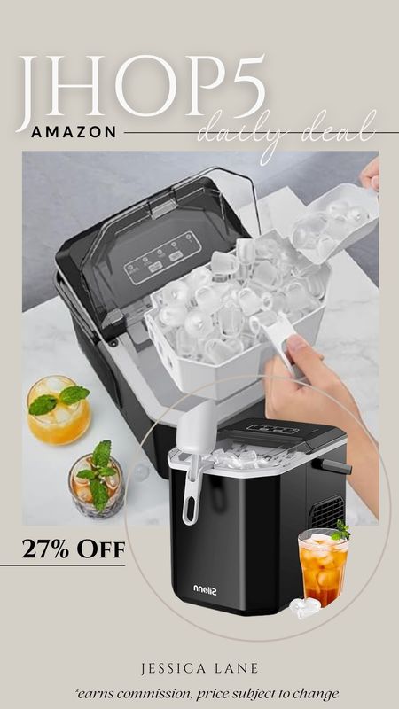 Amazon daily deal, save 27% on this countertop nugget ice maker. Nugget ice maker, kitchen appliance, countertop nugget ice maker, ice machine, Amazon deal

#LTKSaleAlert #LTKSeasonal #LTKParties