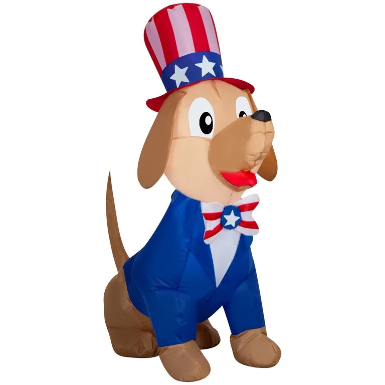 Pooch Airblown Yard Inflatable, Multicolor, 42", Patriotic by Way To Celebrate | Walmart (US)