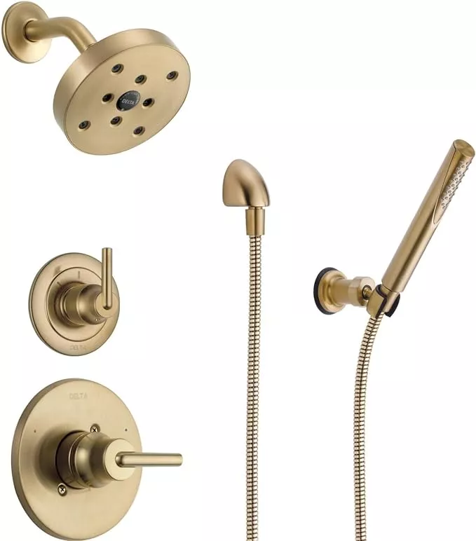 gotonovo Bathroom Shower Shelf Wall Mount Solid Brass Essential Shower