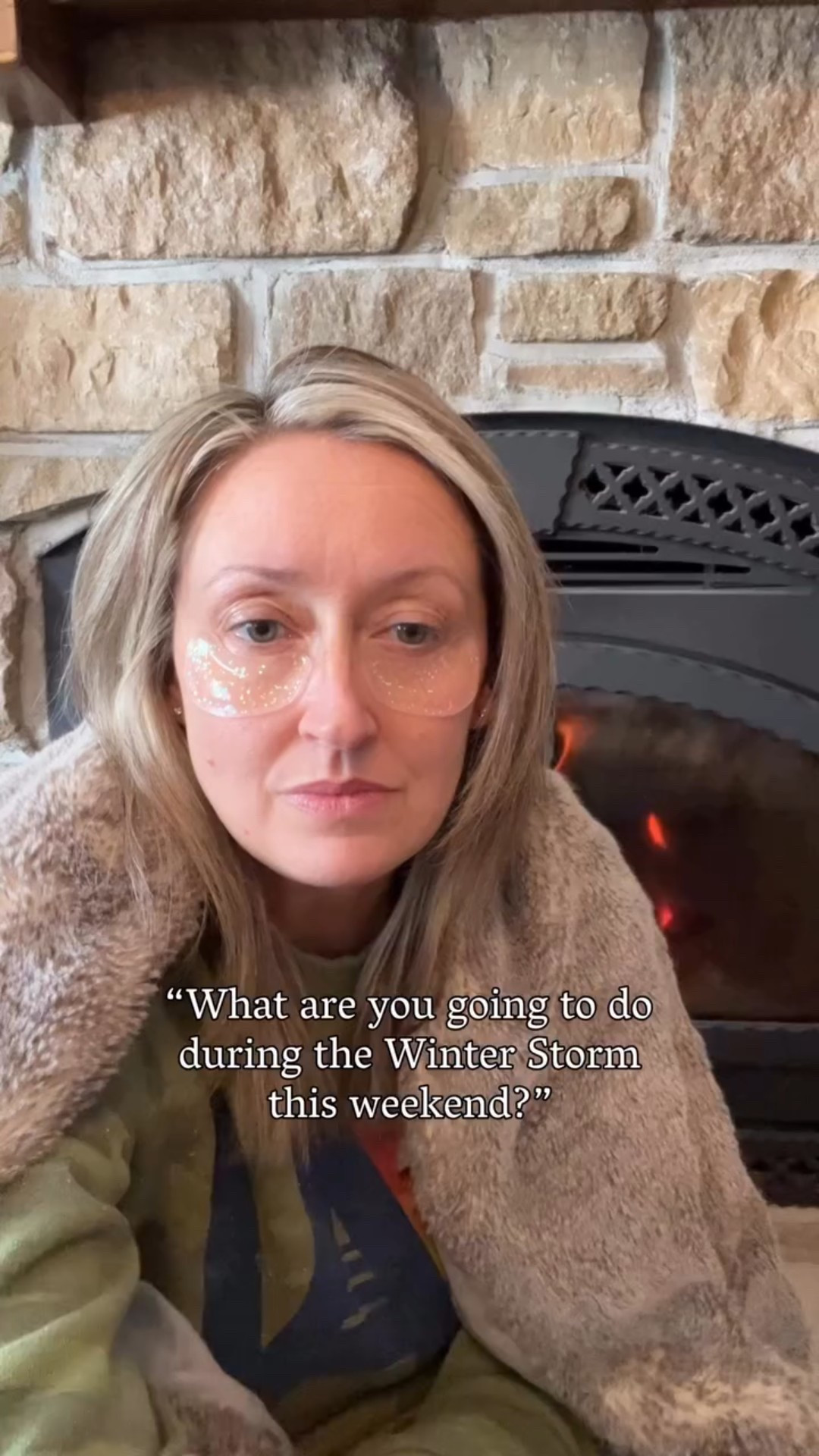 Highly recommend a wood stove and a husband that chops and brings in the wood. 😌

#yourfavoriteinfluencerinthewild #winterstorm #winterstormfern #winterstorm2026

#LTKTall #LTKOver40 #LTKActive