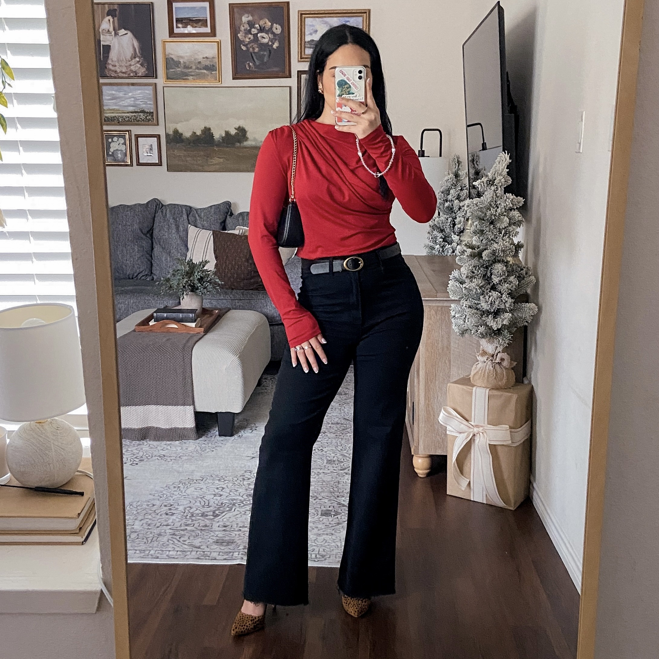 I’m wearing this top in a size medium and it fits true to size. The fabric is lightweight, comfortable, opaque, and has some stretch. This color is also stunning! ♥️ Jeans linked I wear in a size 28 and they fit true to size. 

🏷️: Valentines Day outfit, galentine’s day outfit, Valentine’s Day outfit ideas, workwear fashion, dressy casual, smart casual, 

#LTKStyleTip #LTKWatchNow #LTKWorkwear