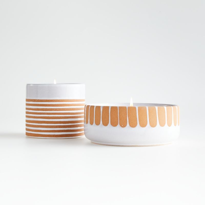 Ilaria Ceramic Scented Candles | Crate and Barrel | Crate & Barrel