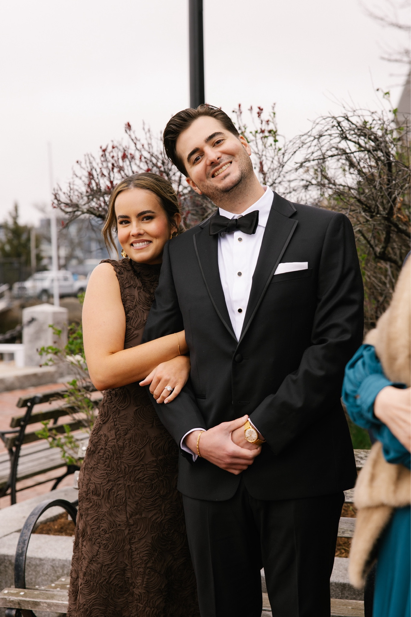 Black tie wedding guest attire for him and her 🤎🖤

#LTKootd #LTKWedding #LTKMens