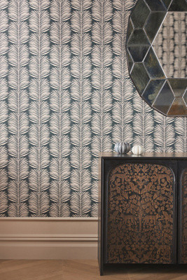 Mitchell Black Betty Palms Floral Wallpaper | Anthropologie (US)