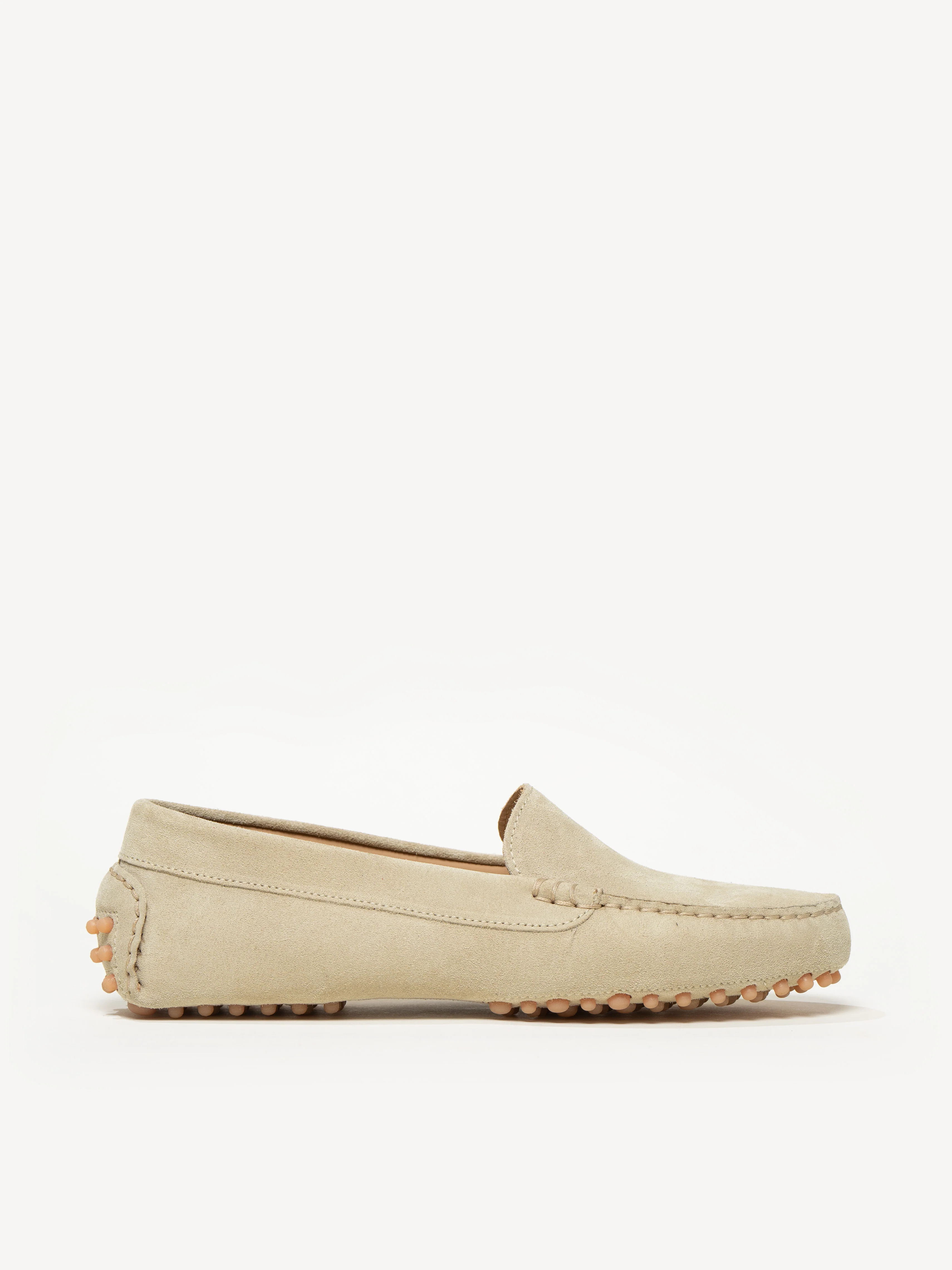 M.Gemi The Felize Suede Women's Moccasin Shoes, Size 39.5 in Latte | M.GEMI