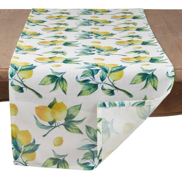 Lemon Print Long Table Runner | Bed Bath & Beyond