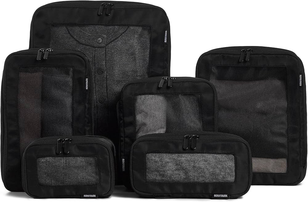 Compression Packing Cubes for Travel - Luggage Organizer Bags - Double Zipper Packing Cubes for S... | Amazon (US)