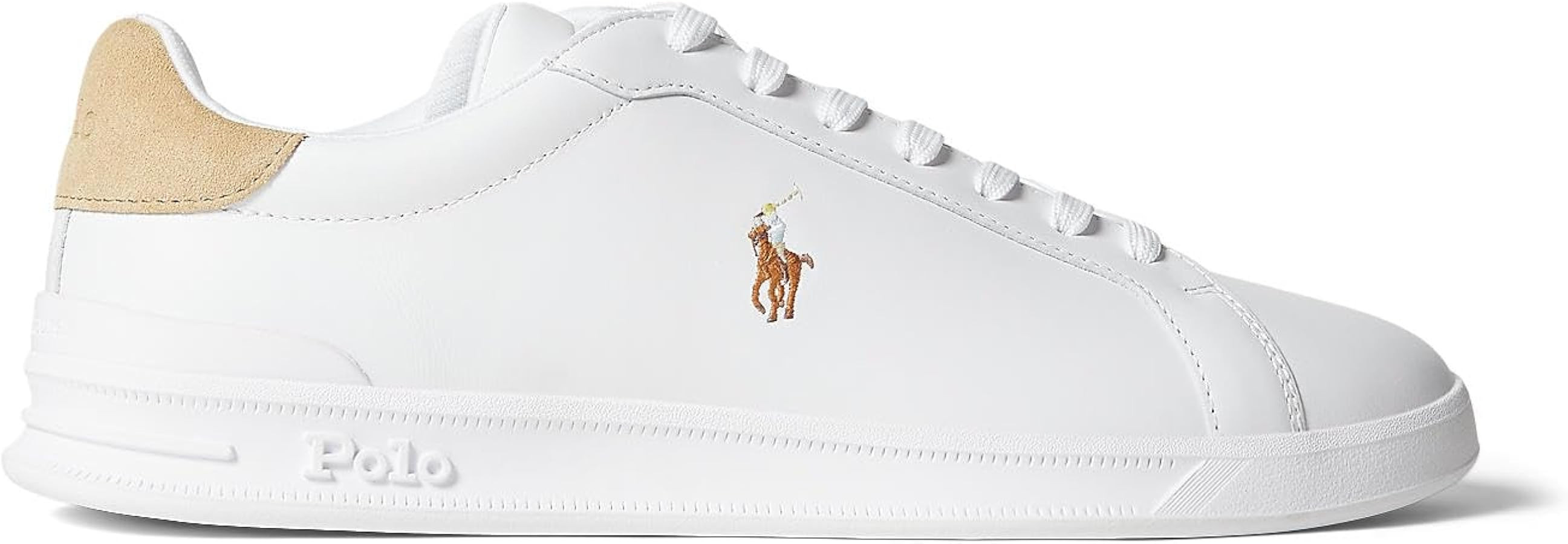 POLO RALPH LAUREN Men's Heritage Court II Suede Sneaker | Amazon (US)