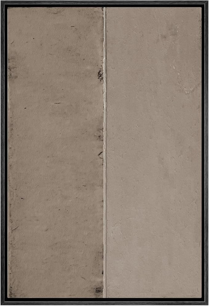 IDEA4WALL Framed Canvas Print Wall Art Geometric Gray Grunge Retro Color Blocks Abstract Shapes I... | Amazon (US)