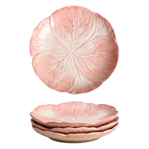 Gaolinci 7.5 Inches Cabbage Series Cartoon Ceramic Dinner Plate(Set of 4) | Amazon (US)