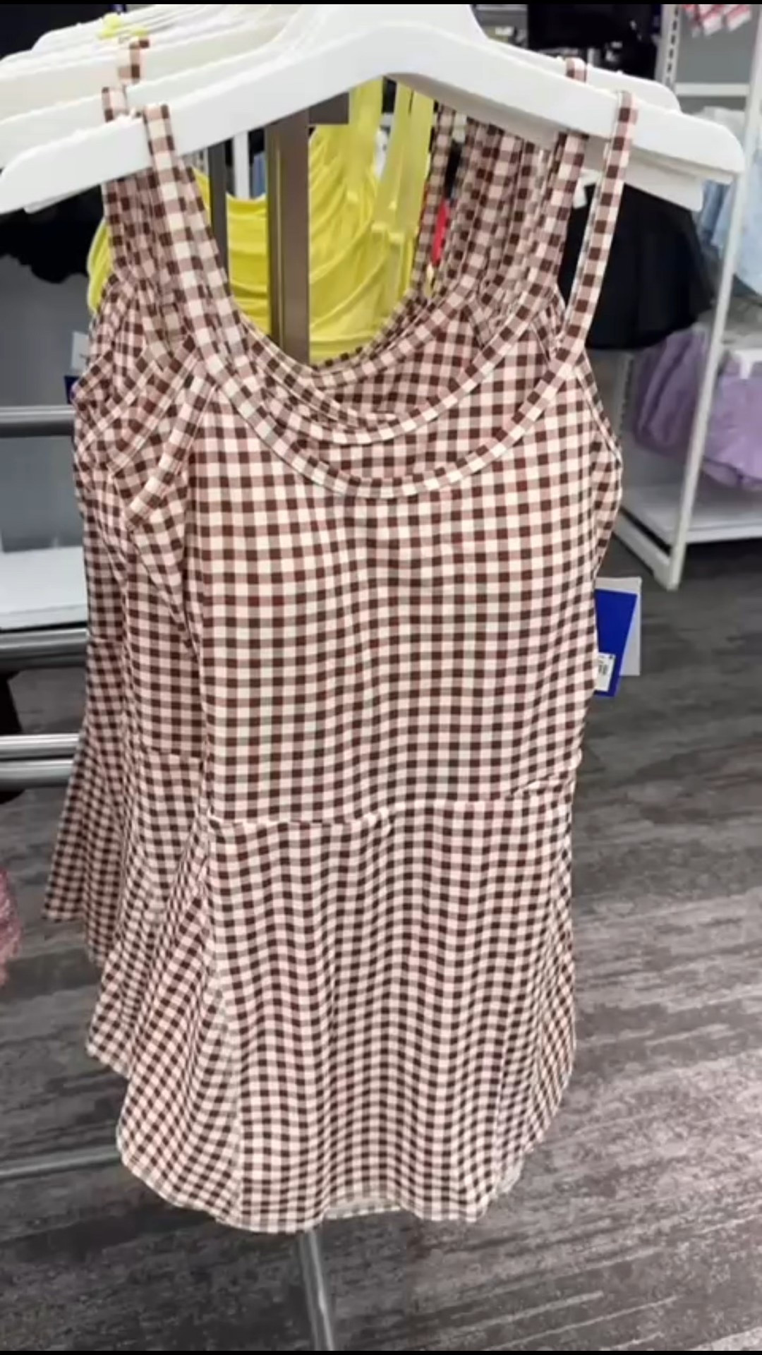 An easy, everyday dress you’ll actually wear. This brown gingham sleeveless dress has a relaxed fit with a soft scoop neckline and a flowy skirt that feels comfortable and flattering.

#LTKgrwm #LTKootd