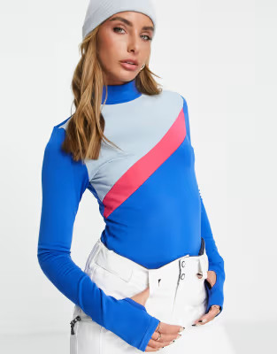 Liquorish SKI base layer top in blue contrast | ASOS (Global)
