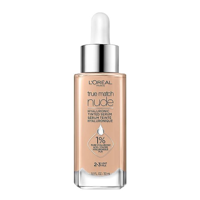 L’Oréal Paris True Match Nude Hyaluronic Tinted Serum Foundation with 1% Hyaluronic acid, Ligh... | Amazon (US)