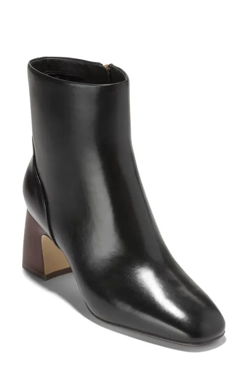 Cole Haan Gemma Bootie in Black Leather at Nordstrom, Size 9.5 | Nordstrom
