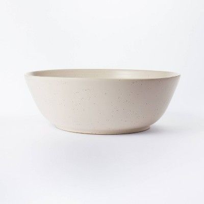 304oz Stoneware Ribbed Large Serving Bowl Cream - Threshold™ designed with Studio McGee | Target