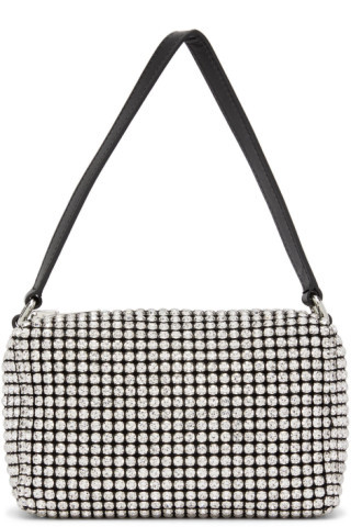 Silver Medium Heiress Top Handle Bag | SSENSE