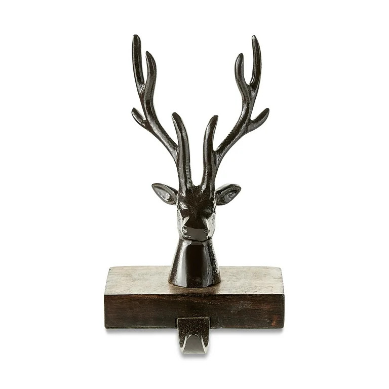 Brown Deer Head Christmas Stocking Holder, 8 in, by Holiday Time | Walmart (US)