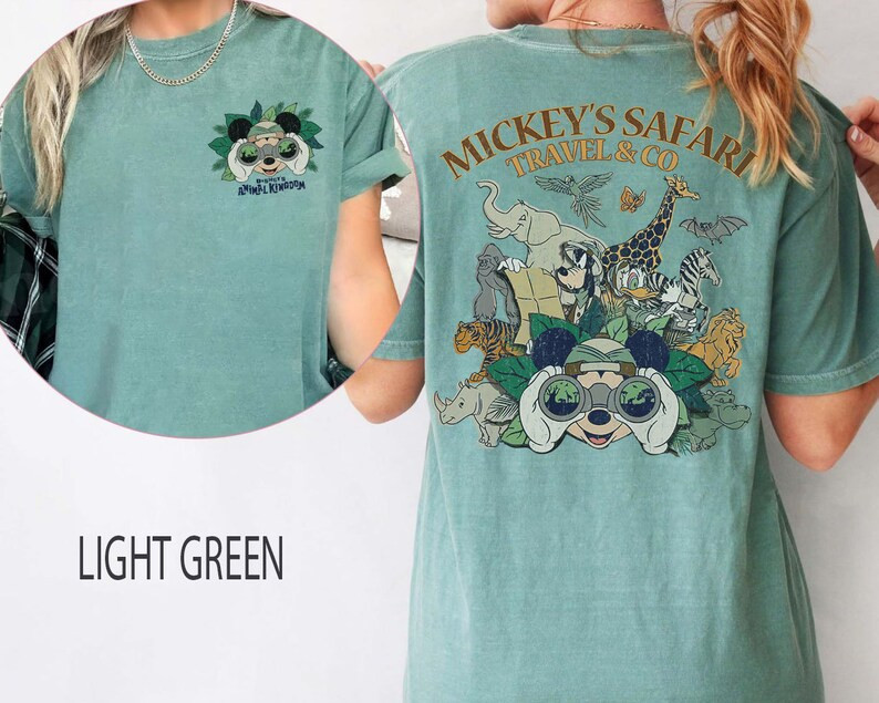 Mickey Safari Shirt, Animal Kingdom Shirt, Mickey and Friends Shirt, Disney Character Tee, Disney... | Etsy (US)