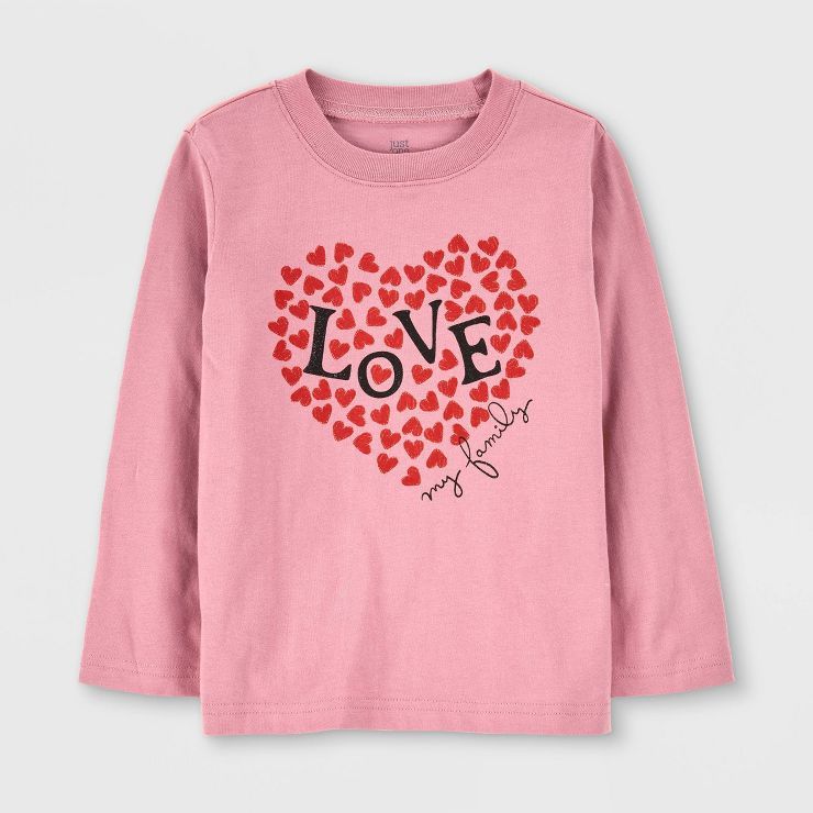 Carter's Just One You® Toddler Heart Love T-Shirt - Pink | Target