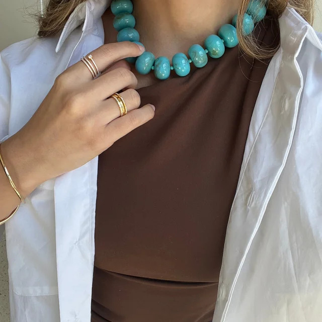 Joan Semi-Precious Necklace - Turquoise | BaubleBar