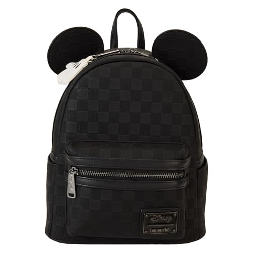 Loungefly Mickey Mouse Checkered Texture Mini Backpack | Amazon (US)