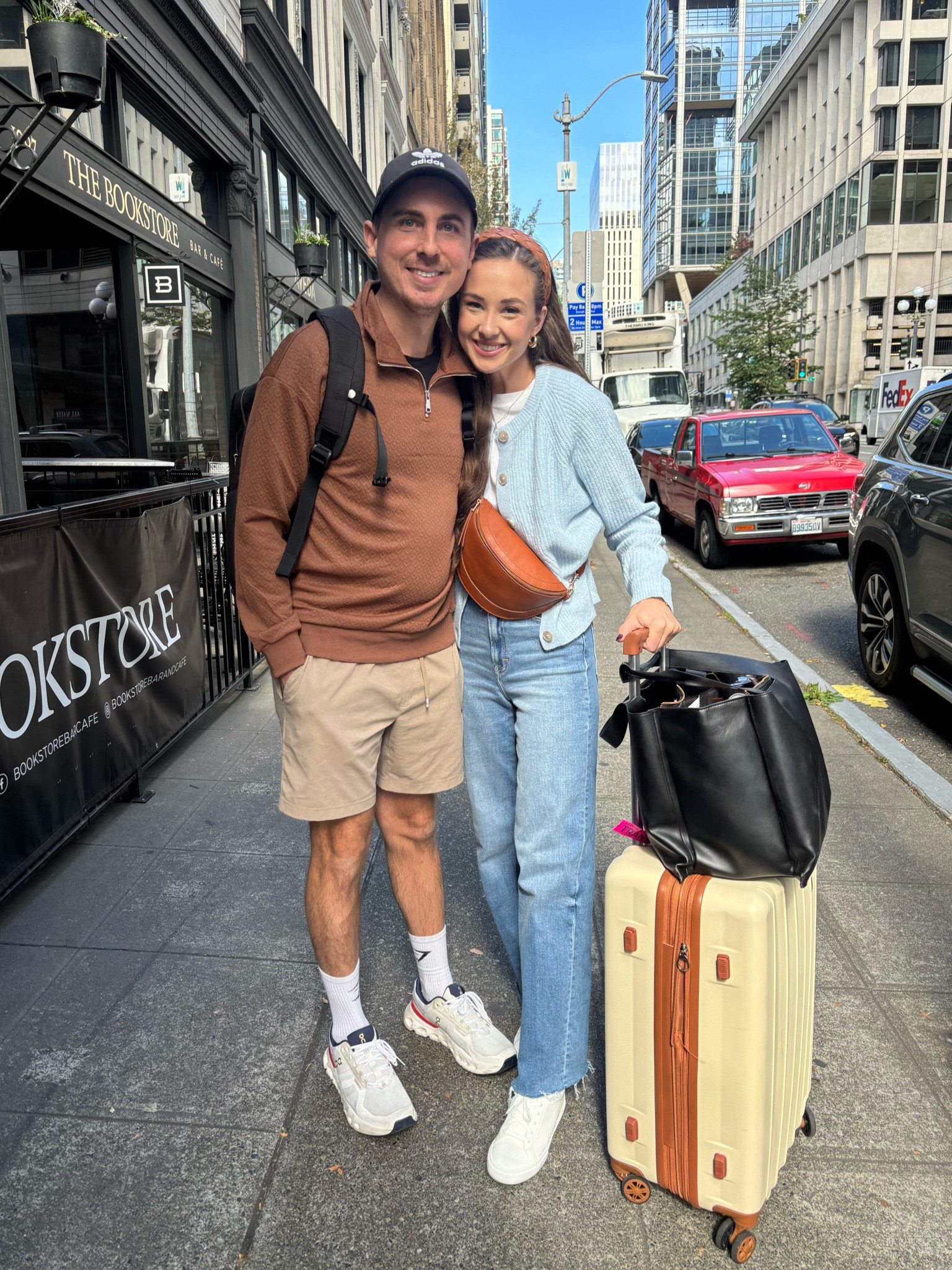 Ready to set sail on Celebrity cruise! 
Wearing this blue target cardigan in a size medium and these VICI jeans in a size 26! 

#LTKTravel #LTKFindsUnder50