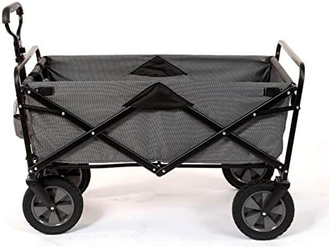 Mac Sports Collapsible Folding Steel Frame Outdoor Garden Camping Wagon, Gray | Amazon (US)