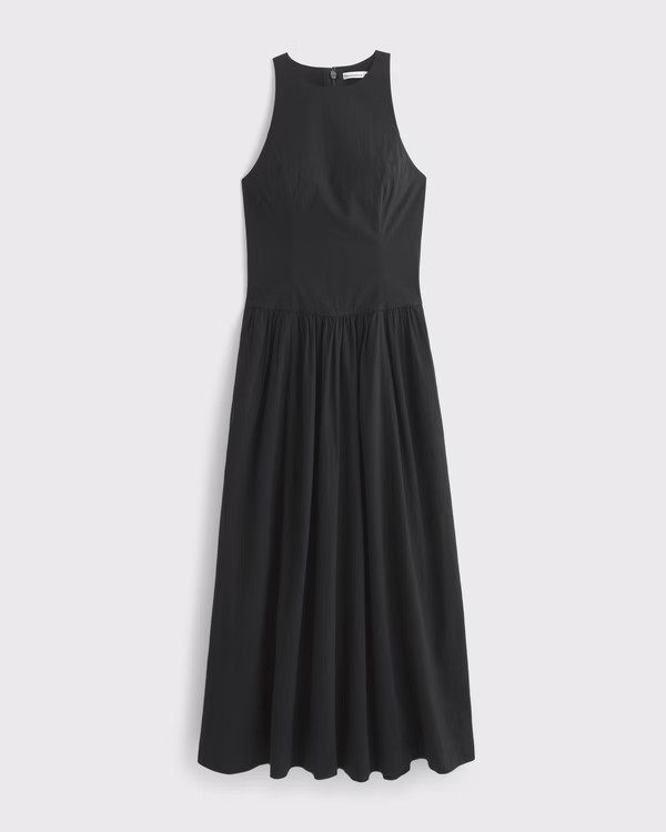 Women's Drop-Waist Midi Dress | Women's Dresses & Jumpsuits | Abercrombie.com | Abercrombie & Fitch (US)