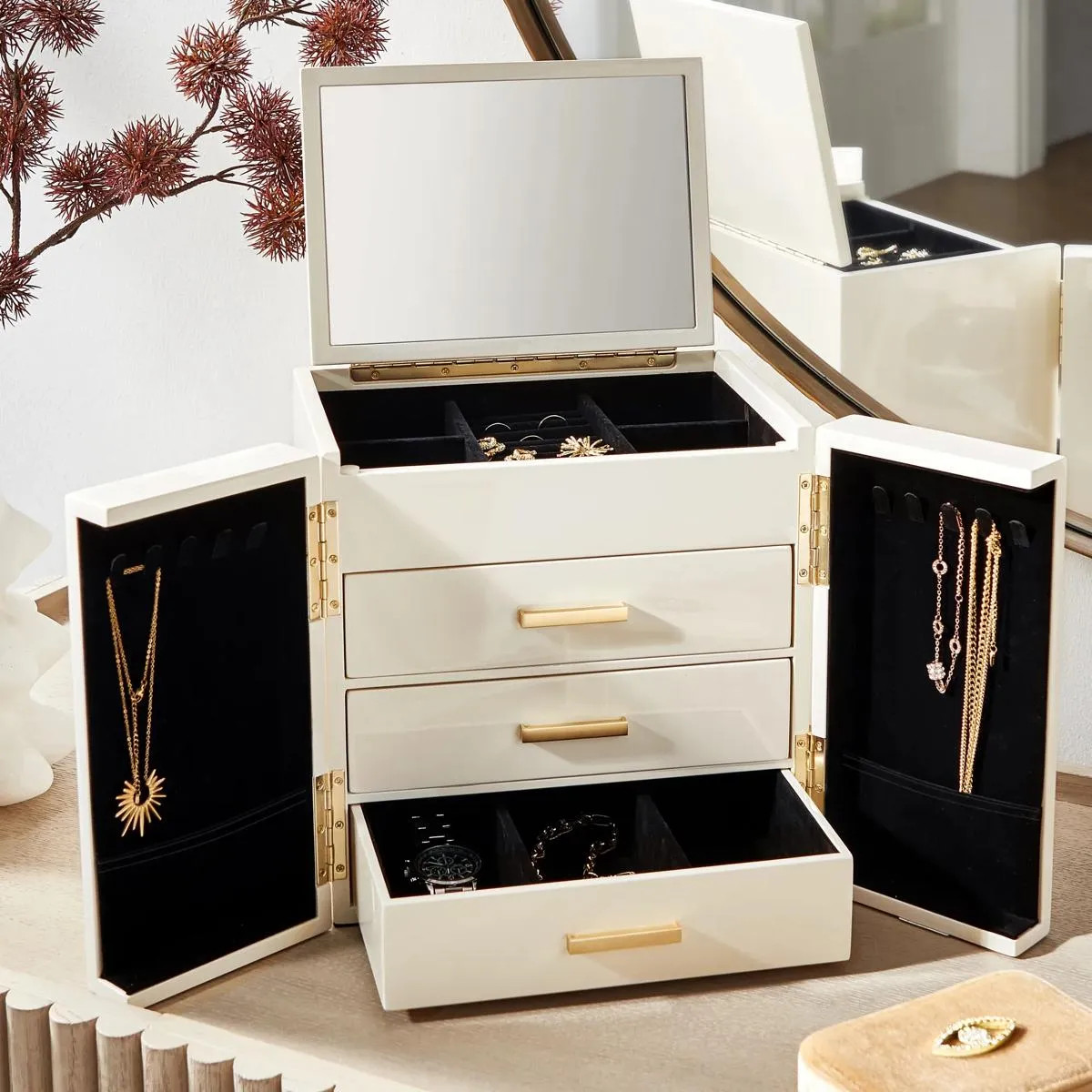 Fresco Jewelry Box - Ivory | Z Gallerie